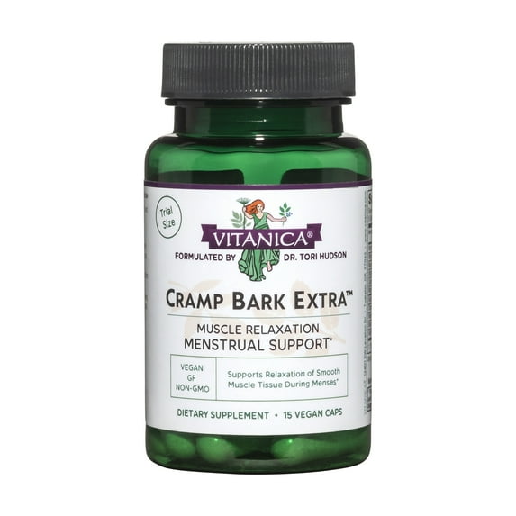 Vitanica Cramp Bark Extra, 15 Vegetarian Capsules
