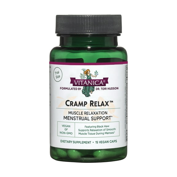 Vitanica Cramp Relax, Menstrual Support, Vegan, 15 Capsules