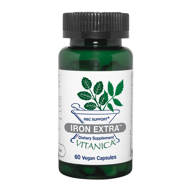 Vitanica Iron Extra, Iron Supplement Enhanced Absorption with Vitamin C