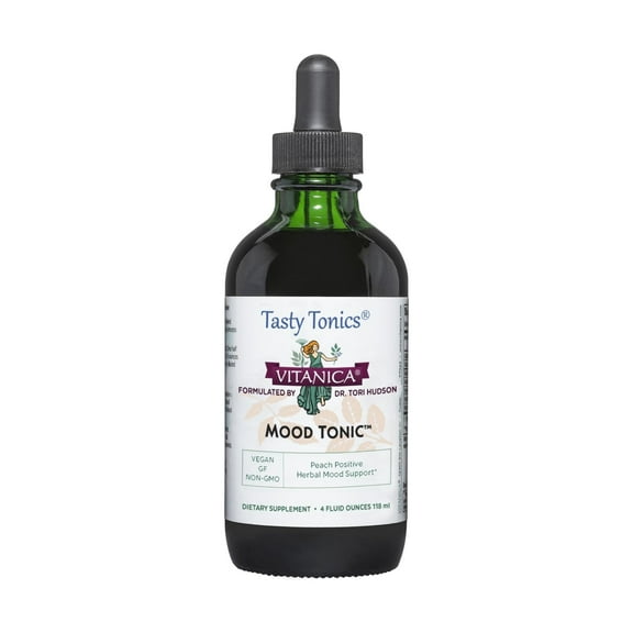 Vitanica Mood Tonic, Peach Positive Mood Support - 4 Ounce