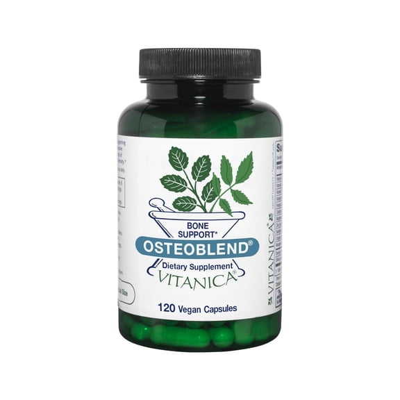 Vitanica OsteoBlend, Bone Support, Vegan, 120 Capsules