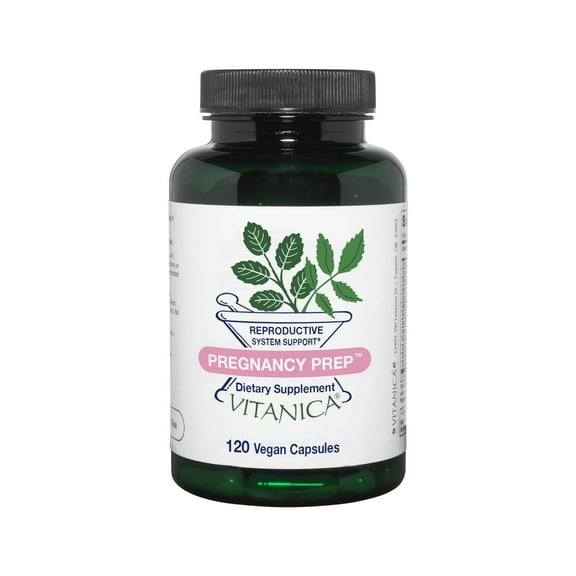 Vitanica Pregnancy Prep, Reproductive System Support, Vegan, 120 Capsules