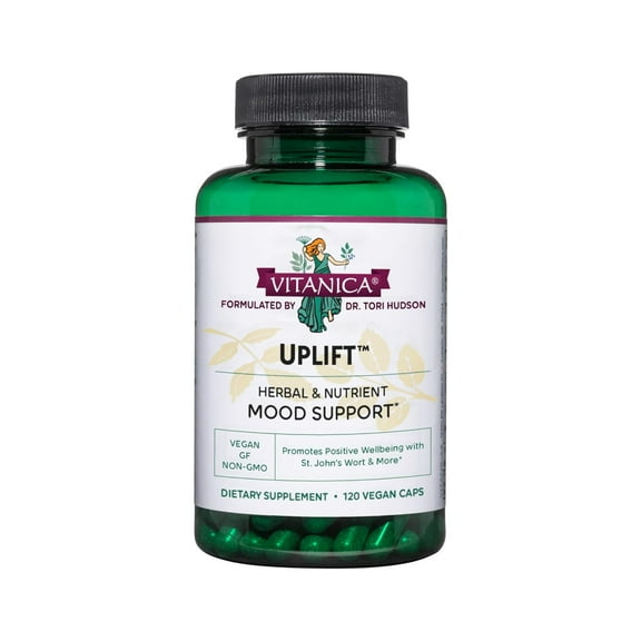 Vitanica Uplift, Mood and Emotional Support, Vegan, 120 Capsules
