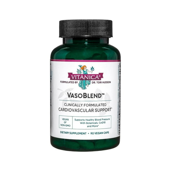 Vitanica VasoBlend, Cardiovascular Support, Vegan, 90 Capsules
