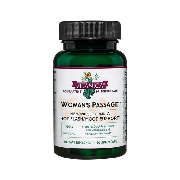 Vitanica Woman's Passage - Menopause Support - 30 Vegetarian Capsules