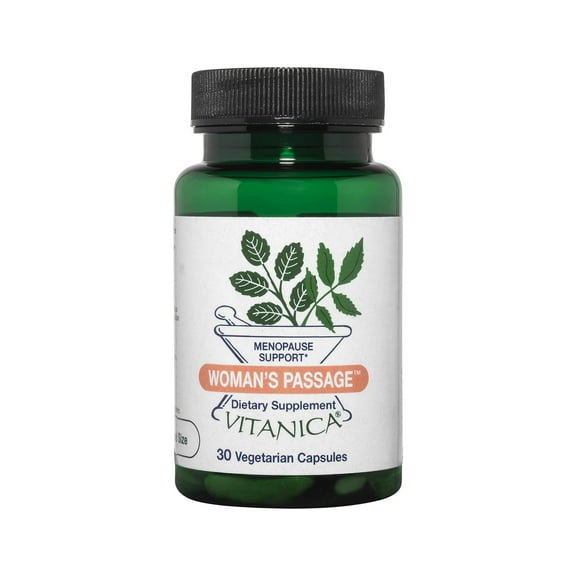 Vitanica Woman's Passage, Menopause Support, Vegan, 30 Capsules