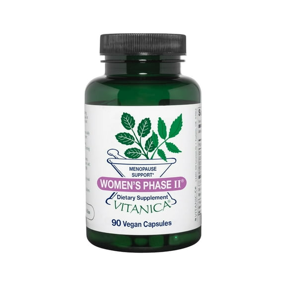 Vitanica Women's Phase II, Menopause Support, Vegan, 90 Capsules