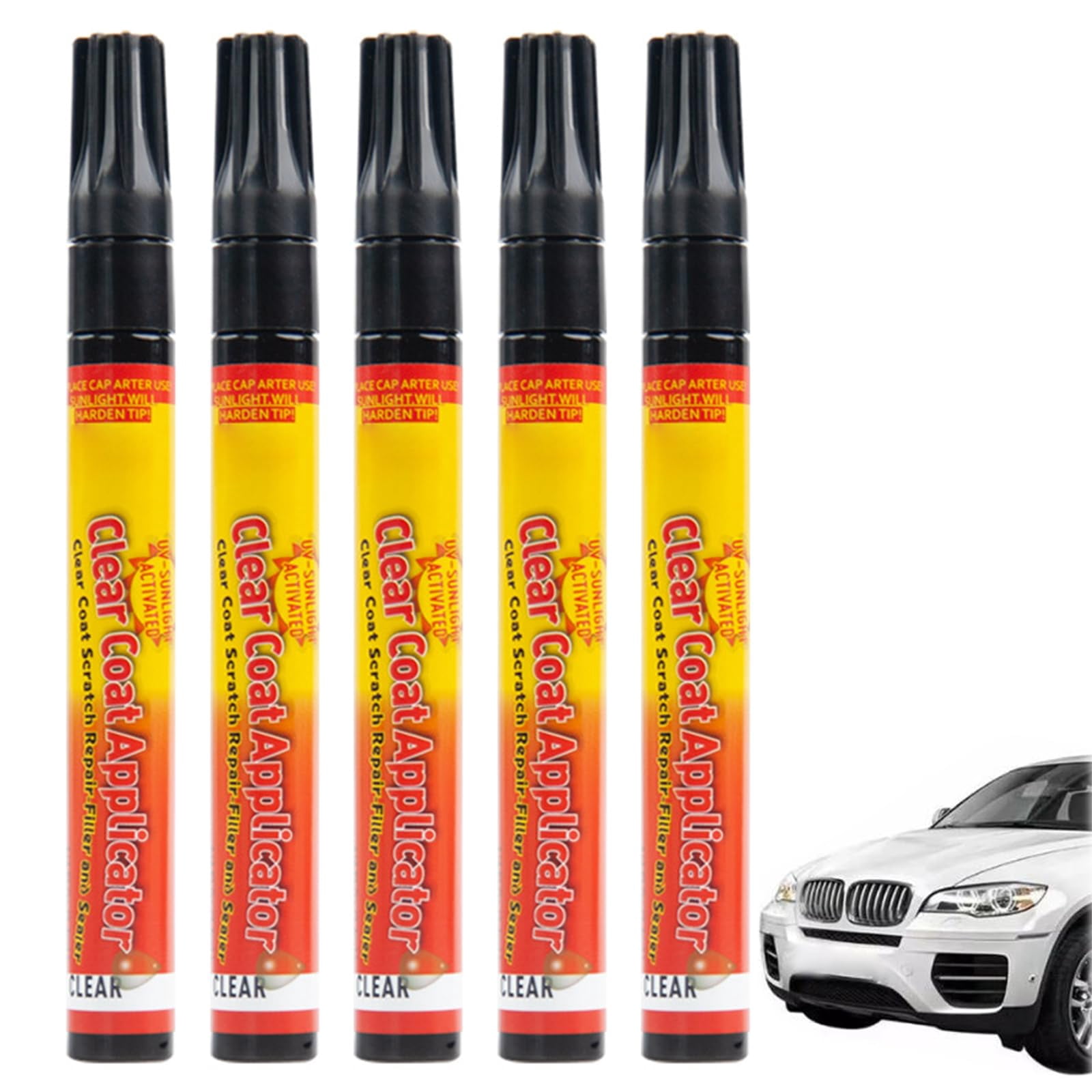 Car Scratch Repair Pen, 2-in-1 Touch-Up Paint, Automotive Scratch Remover, 12ML Quick Drying Formula Color Matching Metal Tip Brush Diy Vehicle Paint Re
