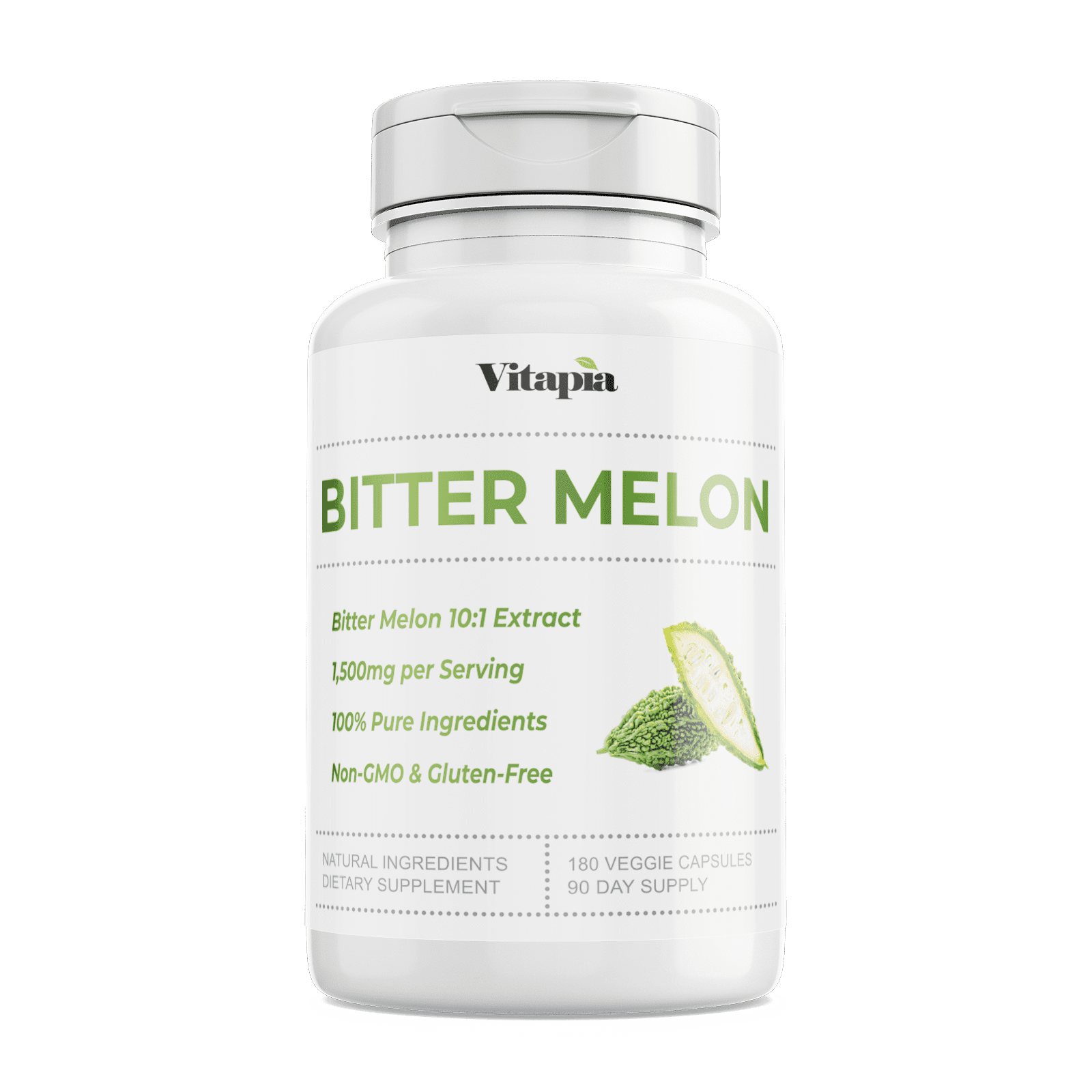 Vitapia Bitter Melon 180 Capsules Supplement Organic Bitter Melon 10