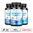 Vitar LifeMagnesium Taurate 400mg Improve Memory,Support Restful Sleep,Vegetarian,NonGMO120(3