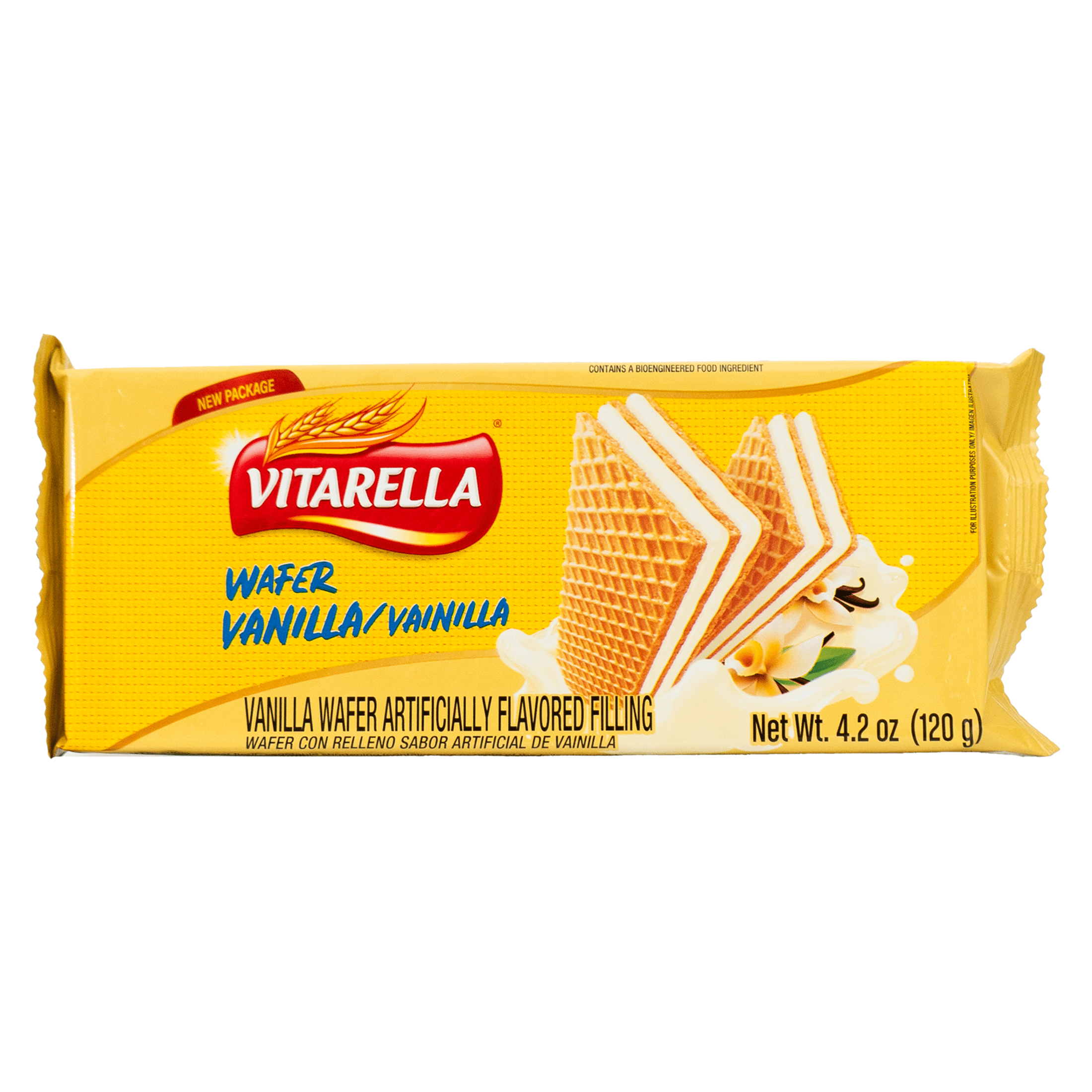 Vitarella, Baked Vanilla Wafer Cookie, Shelf Stable, 5oz, Plastic Bag