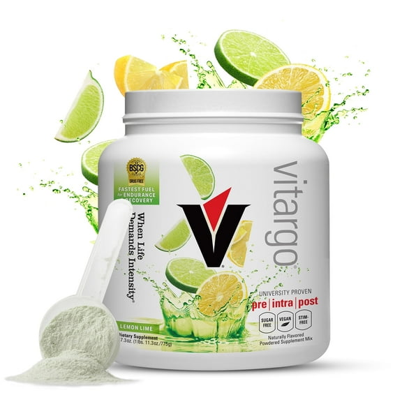 Vitargo Lemon Lime 20 Scoop | Fastest Digesting Carb Powder Mix | Lemon Lime 1.7lb | Pre Intra Post Workout Recovery