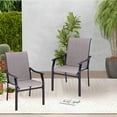 thumbnail image 1 of Vitarpatio Outdoor Dining Chairs - Set of 2, High Back Metal Patio Chairs, 1 of 8