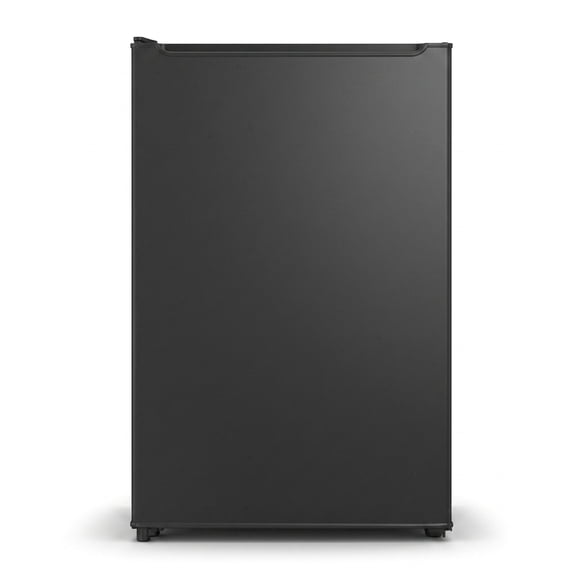 Vitarpatio 3.2 Cu.Ft Mini Fridge with Freezer, Single Door Compact Refrigerator w/ Chiller Freezer, Small Refrigerator Cooler for Dorm Office, Adjustable Thermostat, LED Light, Reversible Door, Black