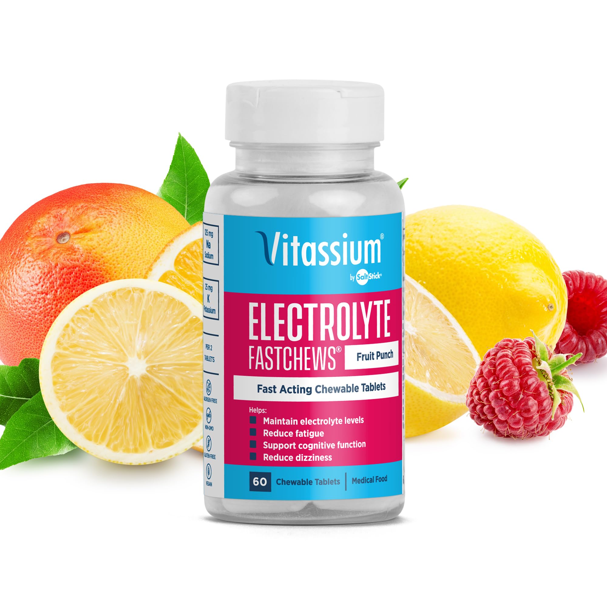 Vitassium FastChews, Electrolyte Chews for Dietary Management of POTS