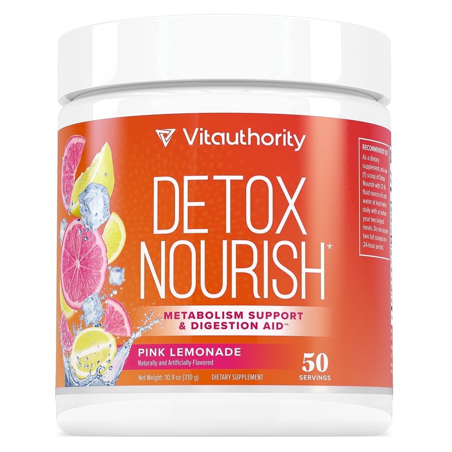 Vitauthority Detox Nourish Dietary Supplement Powder, 10.9 oz