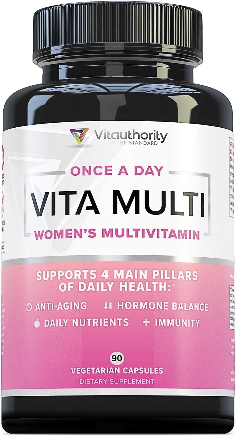 Vitauthority Vita Multi Daily Multivitamin for Women, Unflavored, 90 Capsules