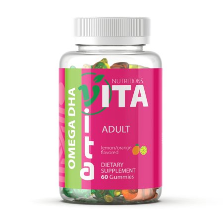 VitaVita Nutritions Omega DHA Adult Gummies- Halal Certified
