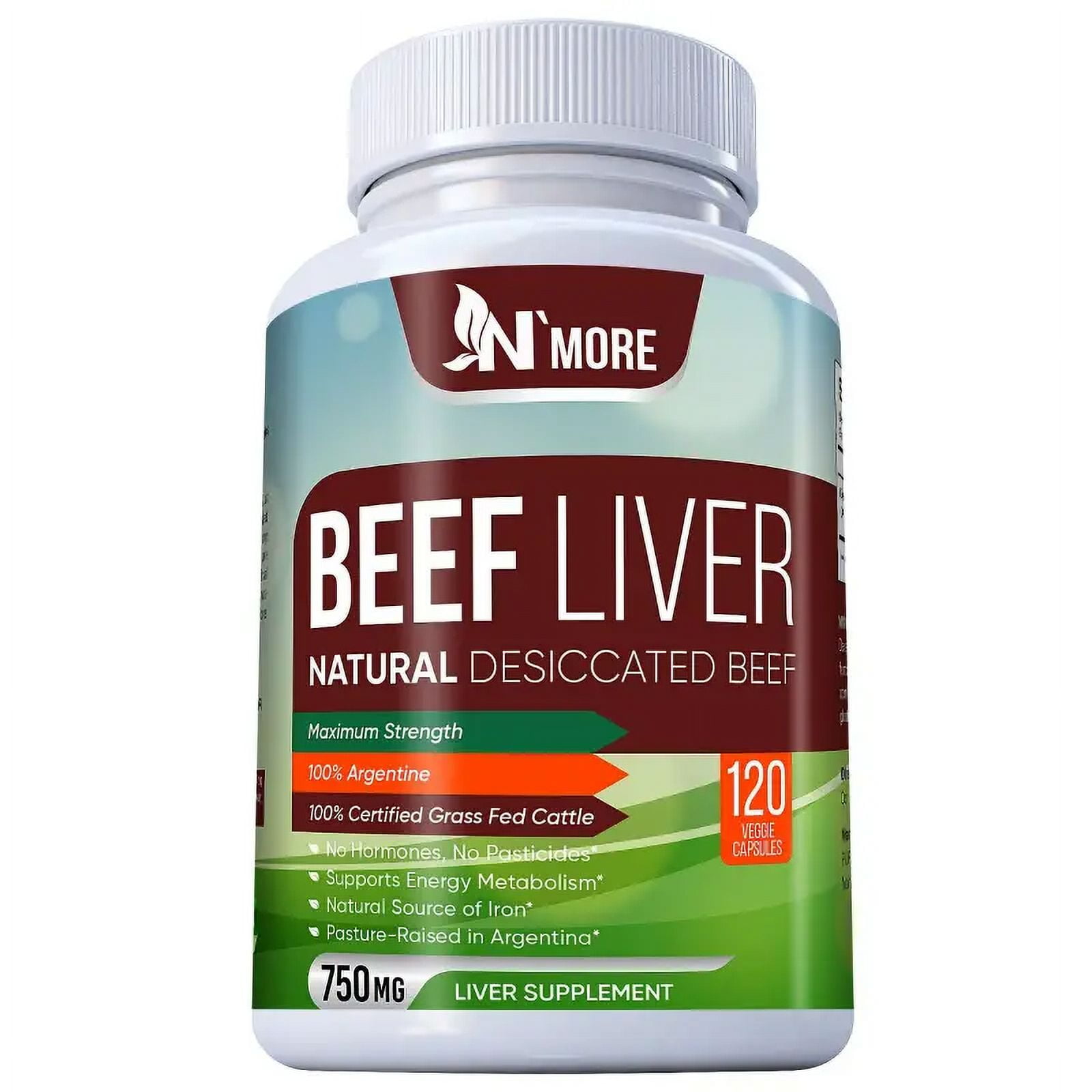 Vitazens Desiccated Beef Liver Capsules, Certified 100% Grass Fed ...