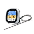 thumbnail image 1 of Vitdipy Digital Food Timer Thermometer Touch Screen Stainless Steel Meat Thermometer for Kitchen BBQ，1Pcs, 1 of 9