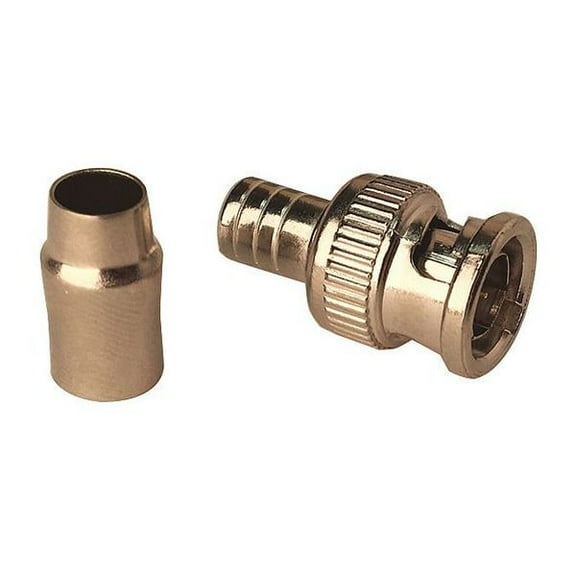 Vitek Coaxial Crimp Connector,BNC Male,PK10 VT-BNC-CRMP-ML10
