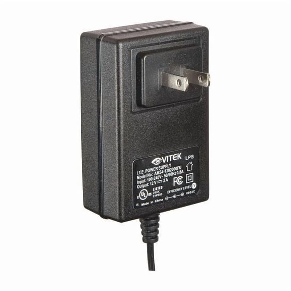 Vitek Power Supply,Output 12VDC,VA Rating 24 VT-12VDC-2000S