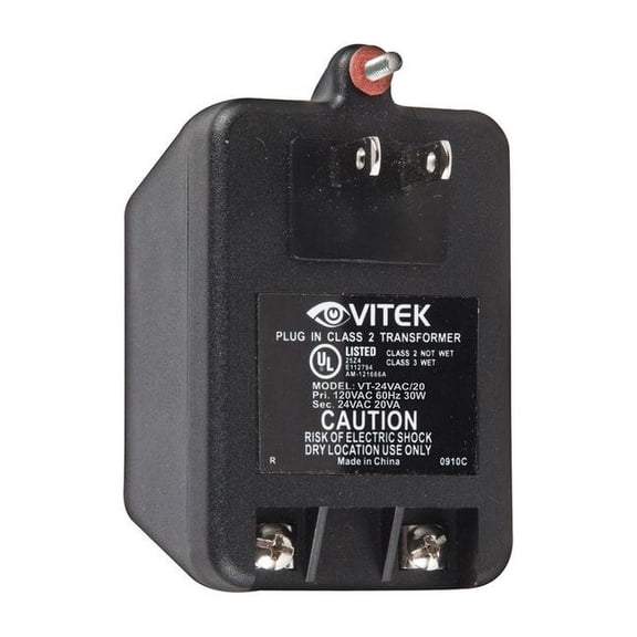 Vitek Power Supply,Output 24VAC,VA Rating 20 VT-24VAC/20