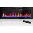 thumbnail image 1 of Vitesse 60 inch Electric Fireplace Recessed and Wall Mounted,750/1500W Heater and Linear Fireplace with Touch Screen Control Panel, Timer,Remote Control,Adjustable Flame Color and Speed, 1 of 7