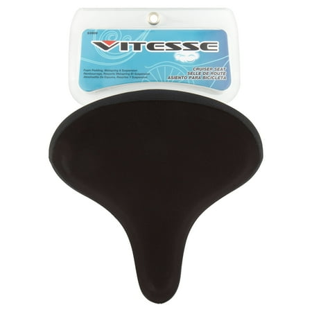 Vitesse Deluxe Cruiser Bike Seat, Black