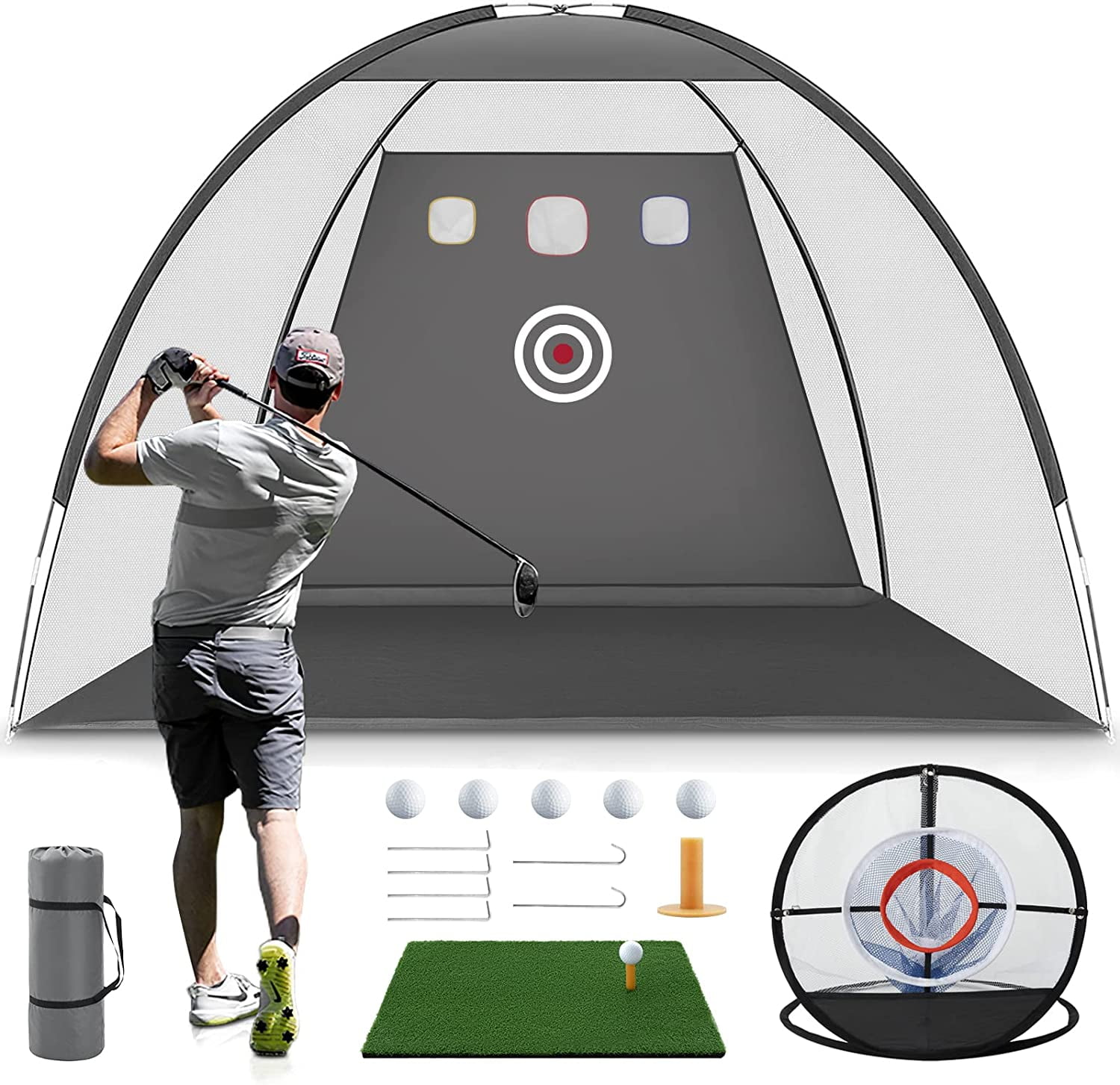 Vitesse Golf Net for Backyard Driving,10x7ft Golf Practice Net with