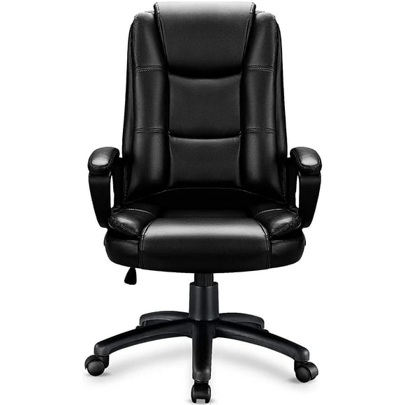 Vitesse Home Office Chair, Big and Tall Chair 8 Hours 400 LBS Heavy Duty Design, Ergonomic High Back Cushion Lumbar Back Support, Computer Desk Chair, Adjustable Executive Leather Chair With Arms