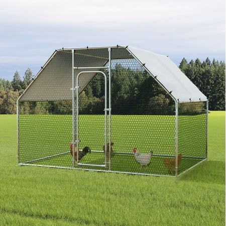 Vitesse Large Metal Chicken Coop, Walk in Wire Chicken coops Runs