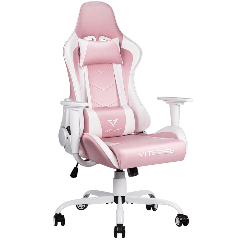 Vitesse Pink Gaming Chair Cute Kawaii Gaming Chair for Girl