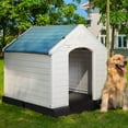 thumbnail image 1 of Vitesse Plastic Dog House Outdoor Indoor for Small Medium Larige Dogs,Waterproof Dog Houses with Elevated Floor and Air Vents,Durable Ventilate & Easy Clean and Assemble, 1 of 7
