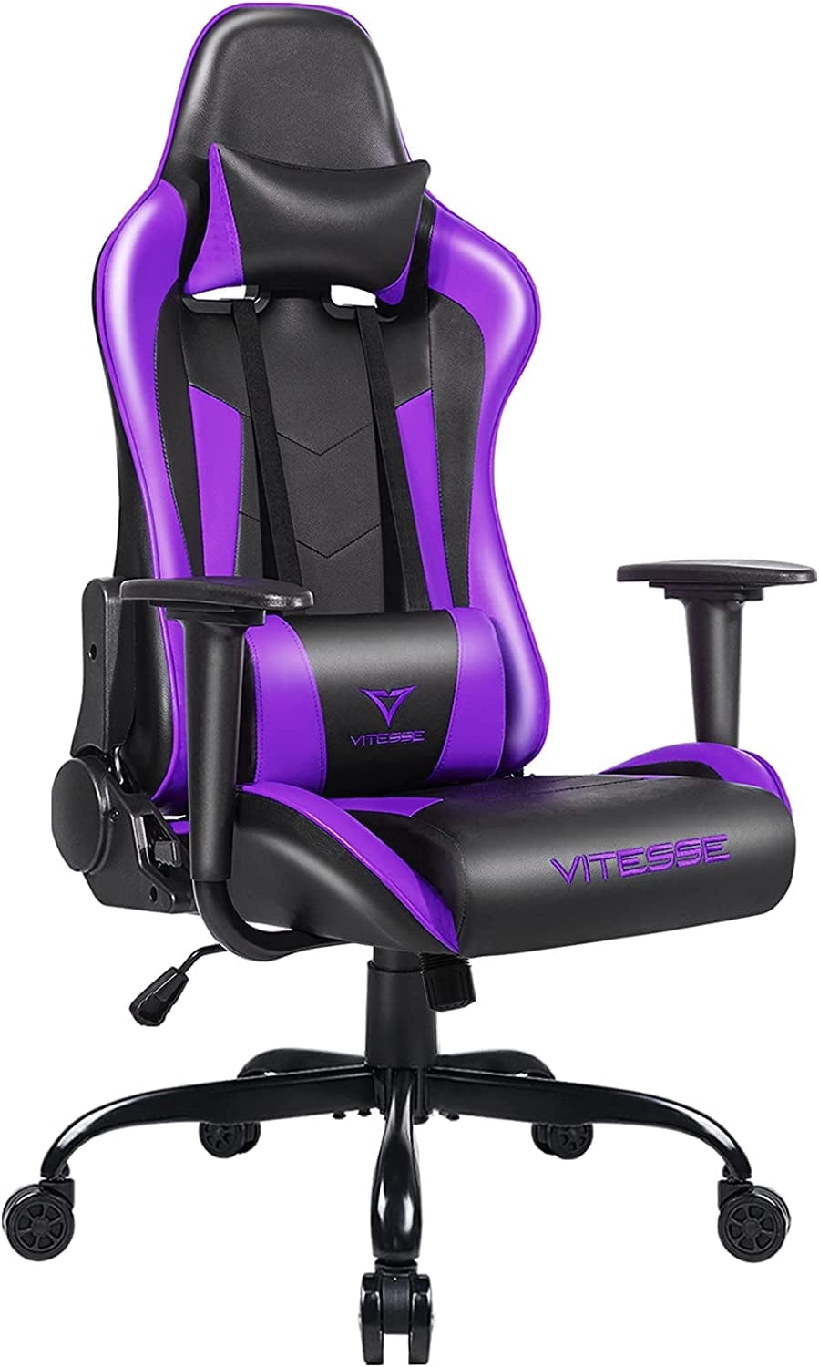 BOSSIN gaming chair, 2024 Racing style gamer chair for teens,Comfortable High Back game chair,Lumbar Support and Headrest Computer Desk Chair with Height Adjustable Swivel Office Chair