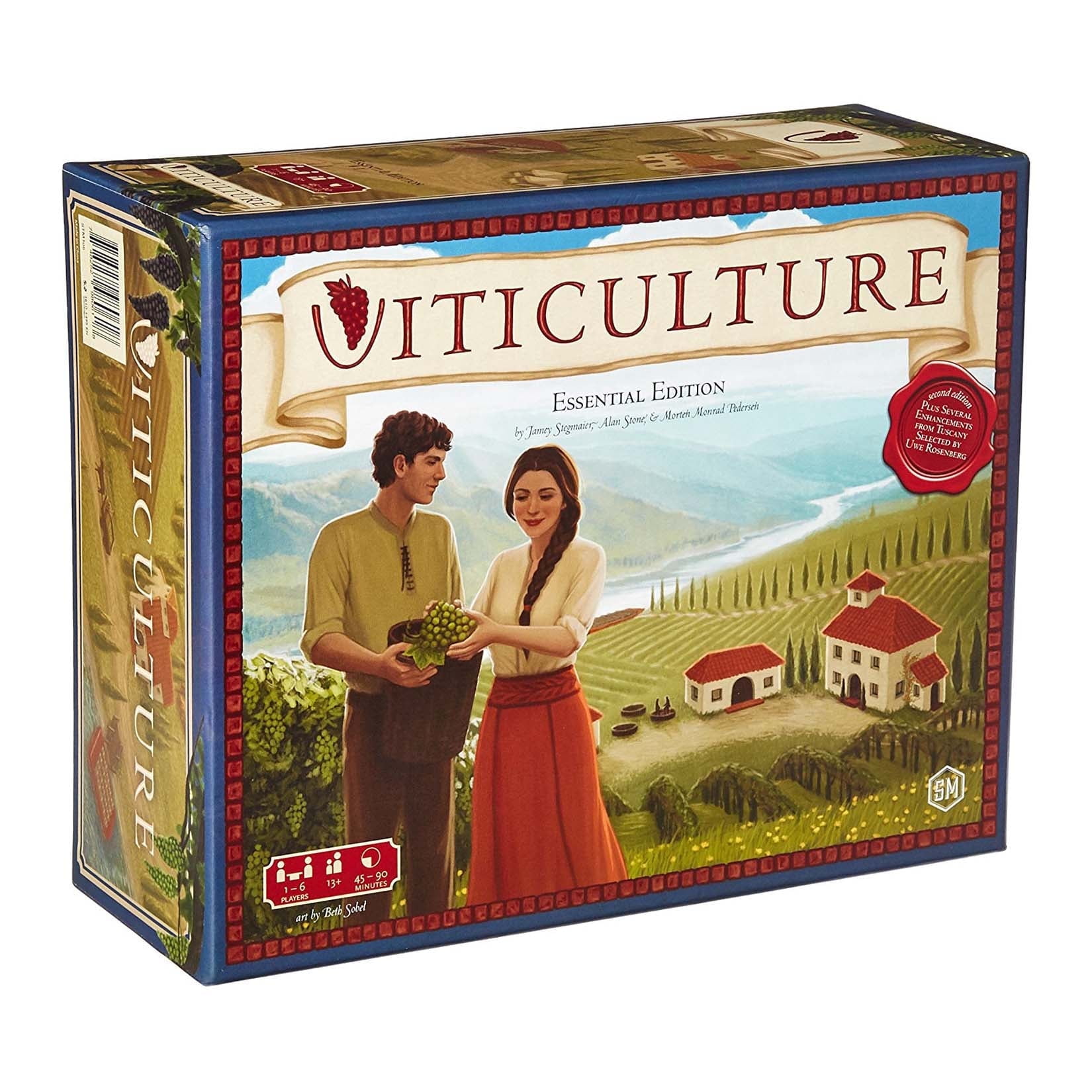 Viticulture Essential Edition by Jamey Stegmaier - Vineyard Strategy Board Game from Stonemaier Games