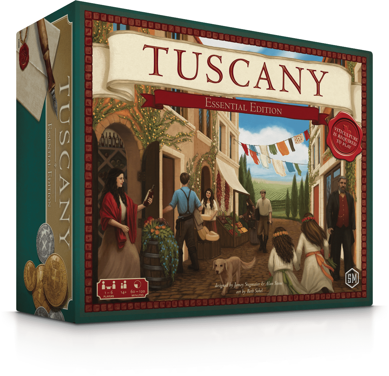 Viticulture: Tuscany Expansion Essential Edition by Jamey Stegmaier from Stonemaier Games