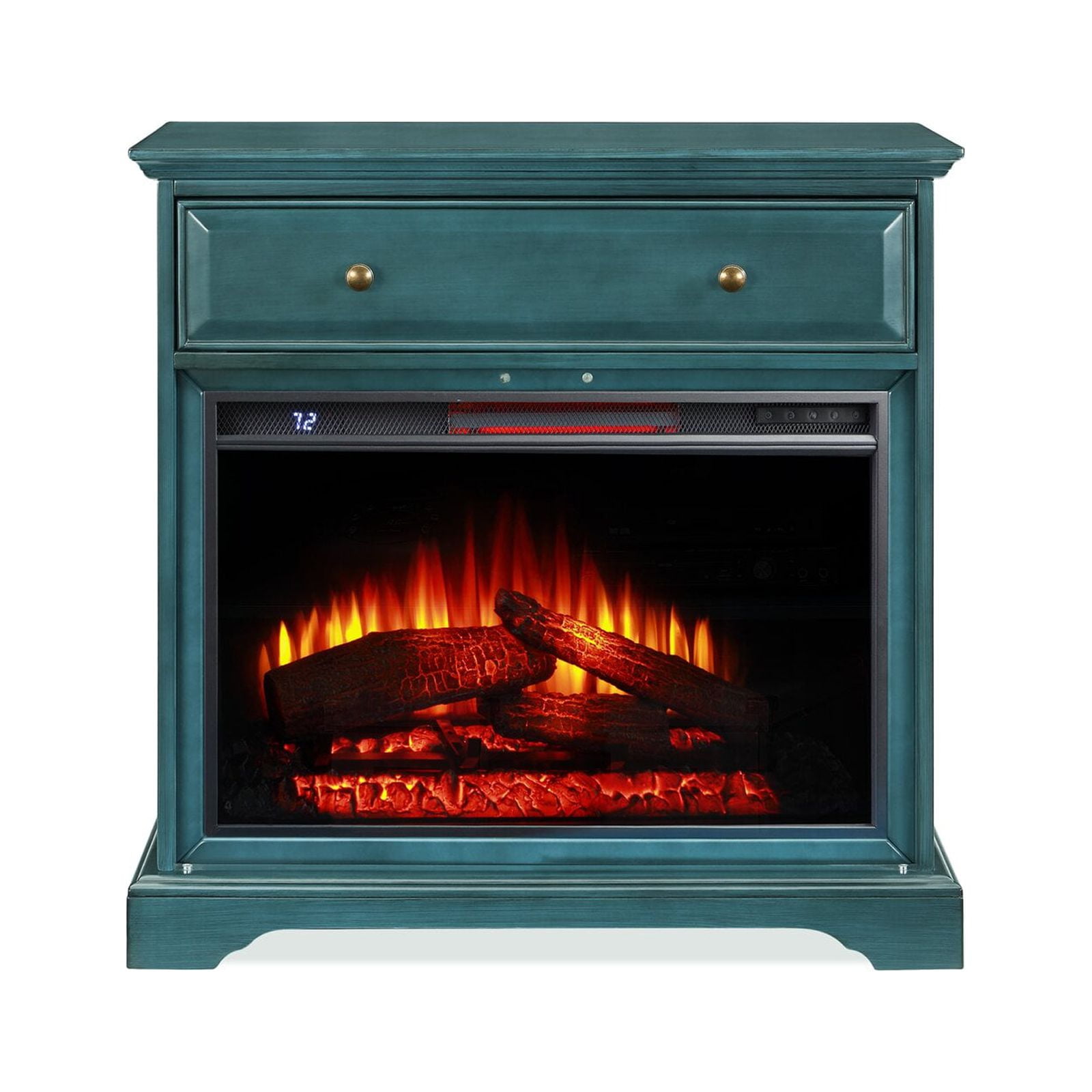 Vitiello tv on sale stand with fireplace