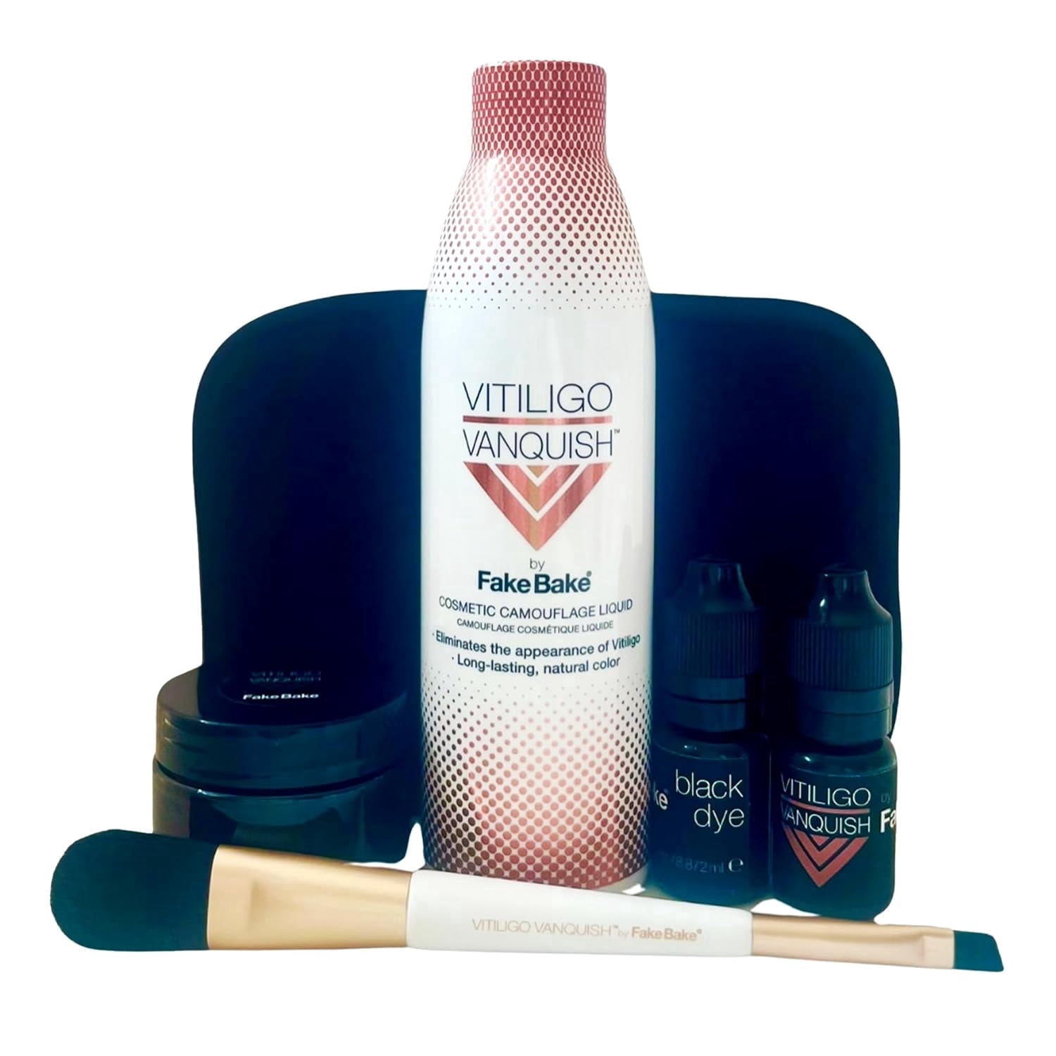 Vitiligo Vanquish Cosmetic Camouflage Kit by Fake Bake Liquid Concealer, Long-Lasting Natural Color Customization Eliminates Appearance of Skin Depigmentation for Women & Men – Cover Lasts for Days
