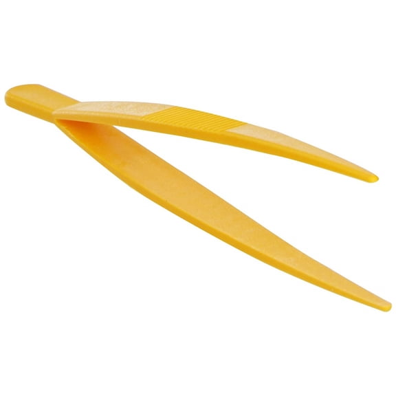 Vitlab POM Yellow Round Ends Forceps, 115mm L (Pack of 5)