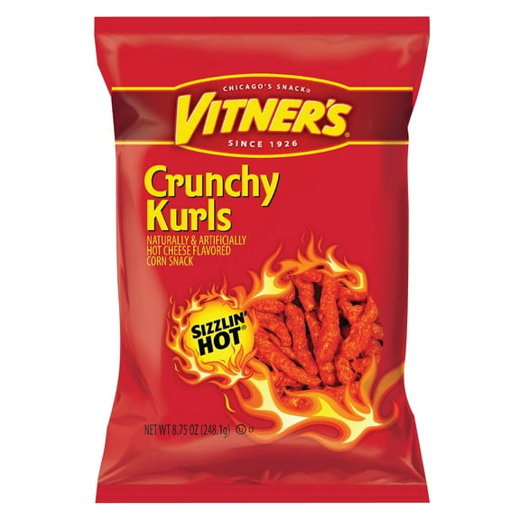 Vitner's Sizzlin' Hot Crunchy Kurls, 16 Count, 8.75 oz Bags