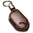 thumbnail image 1 of Vitodeco 3D Premium Genuine Leather Smart Key Fob Case Compatible with Kia Telluride, Kia Sorento, Kia EV9, Kia K5 GT, Kia Carnival (Tocora Red), 1 of 5