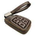 thumbnail image 1 of Vitodeco Genuine Leather Key Fob Case Cover Protector Compatible for Honda Civic, Accord, CR-V 2013-2017 (4-Button, Brown), 1 of 6