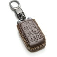 thumbnail image 1 of Vitodeco Genuine Leather Keyless Entry Remote Control Smart Key Case Cover with Key Chain Compatible for RAM 1500 2019-2025 (6-Button, Brown), 1 of 5