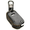 thumbnail image 1 of Vitodeco Genuine Leather Smart Flip Key Fob Remote Case with Key Holder Compatible for KIA Sportage, KIA Forte - 4-Button, Black, 1 of 6
