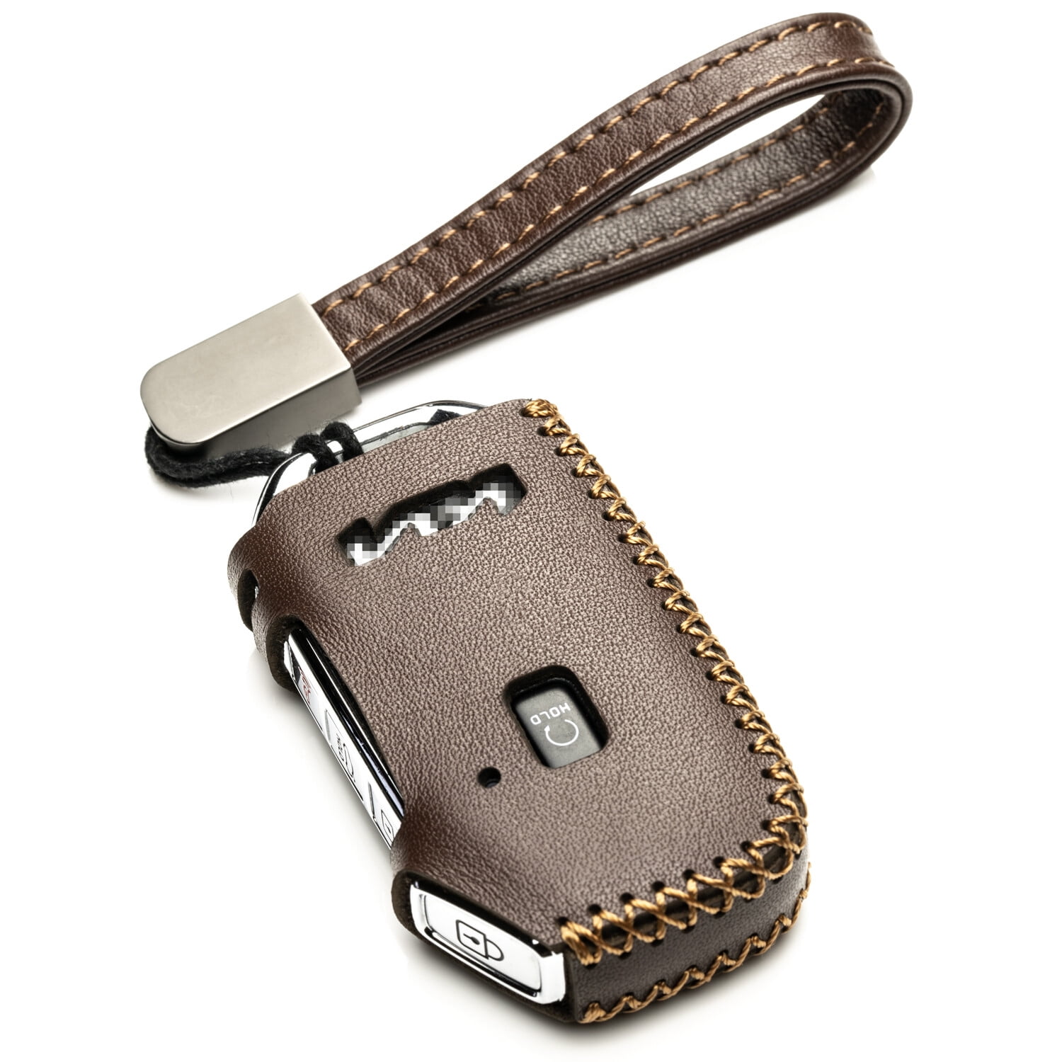 Vitodeco Genuine Leather Smart Key Fob Case Compatible with KIA Soul