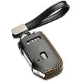 thumbnail image 1 of Vitodeco Genuine Leather Smart Key Fob Case Compatible with KIA Soul, Seltos, Sportage, NIRO, Sorento, Telluride, Rio, Forte, K5 2022-2025 New Emblem (5-Button, Black), 1 of 5