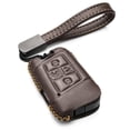 thumbnail image 1 of Vitodeco Genuine Leather Smart Key Fob Case Compatible with Volkswagen Atlas, Jetta, Passat, Arteon, Tiguan, Golf GTI, Golf R 2018 - 2024  (5-Button, Brown), 1 of 5
