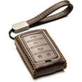 thumbnail image 1 of Vitodeco Genuine Leather Smart Key Fob Case Compatible with Jeep Wagoneer, Jeep Grand Wagoneer, Jeep Grand Cherokee (New 5-Button, Brown), 1 of 4