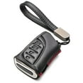 thumbnail image 1 of Vitodeco Genuine Leather Smart Key Fob Case Compatible with Lexus ES, Lexus UX, Lexus NX, Lexus GX, Lexus LX 600 (4-Button, Black/Red), 1 of 6